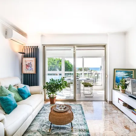 公寓 Mediterranee - Beachfront - Sun And Seaview - Pool - Private Parking 滨海卡涅