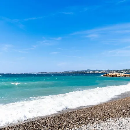 Résidence Méditerranée - Beachfront - Sun&seaview - Pool - Private Parking Cagnes-sur-Mer